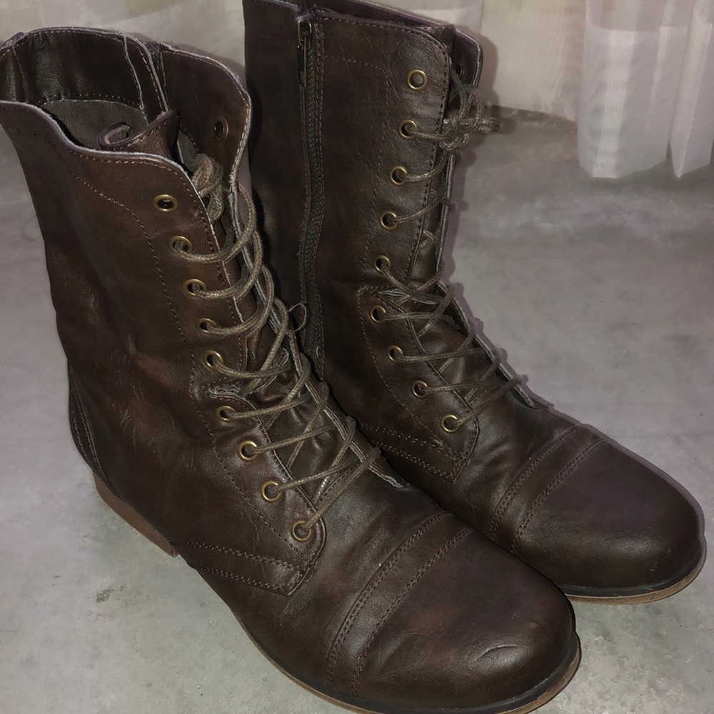 Madden Girl Combat Boots